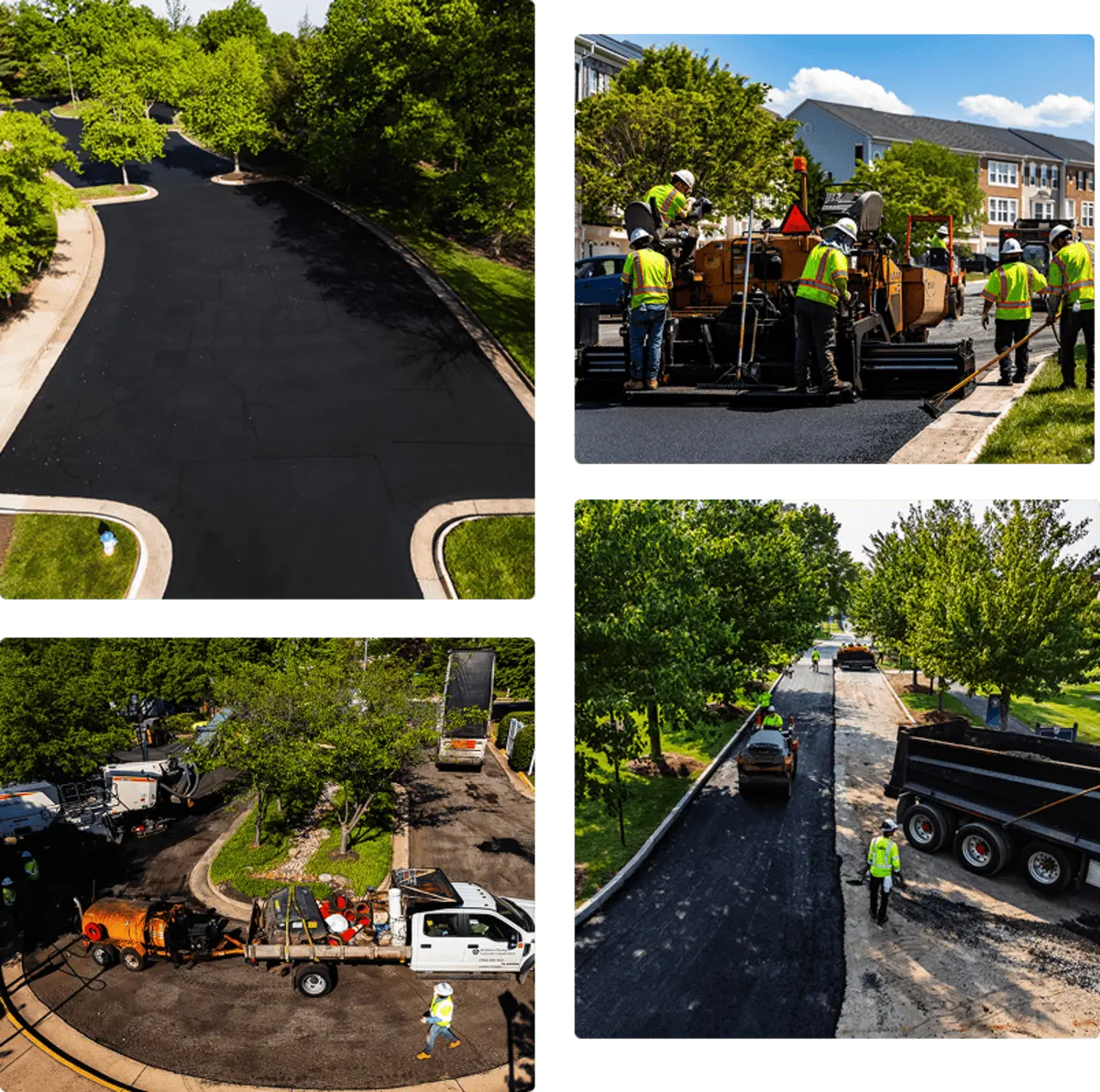 pave america asphalt paving collage