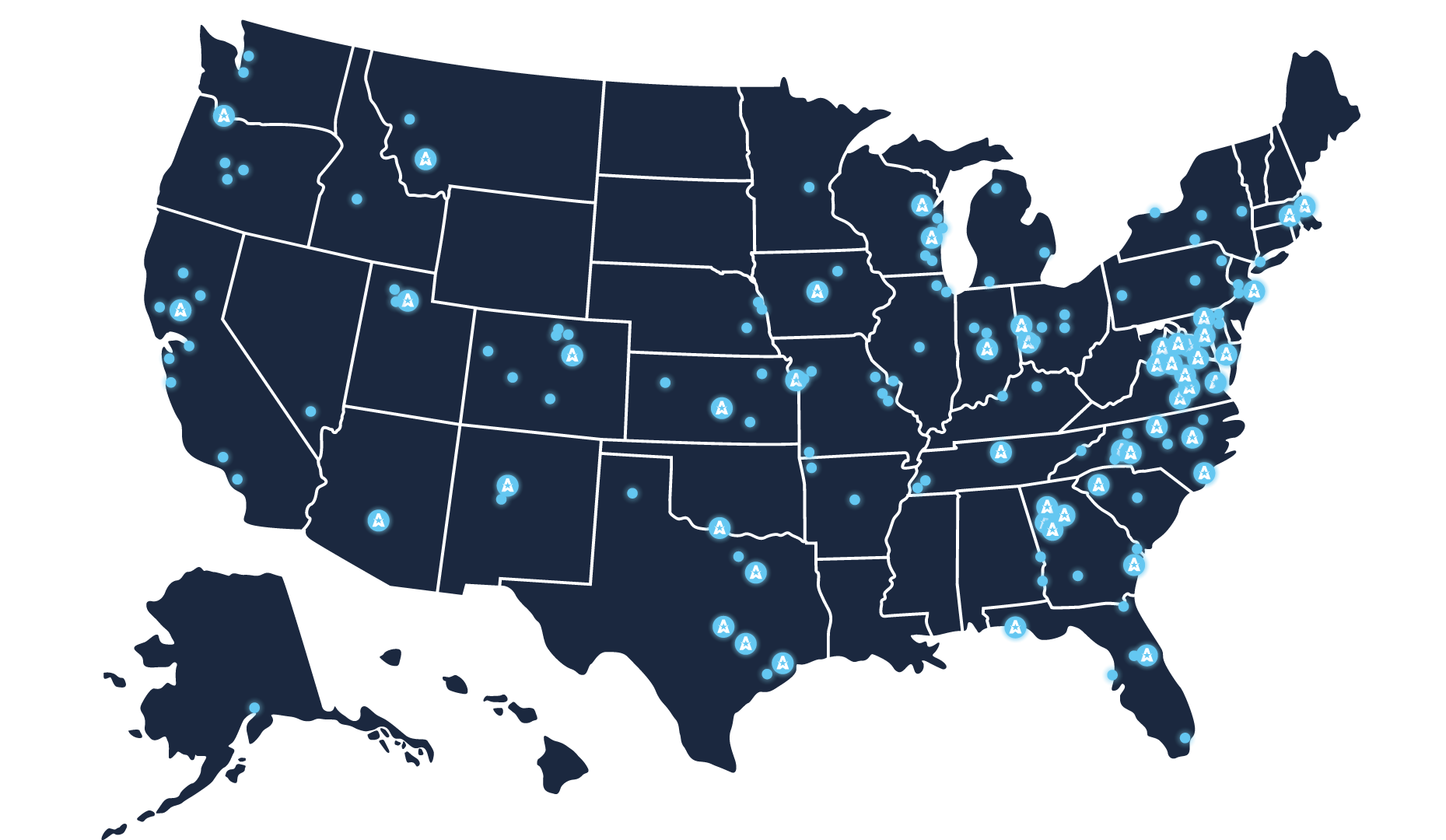 Pave America national coverage map