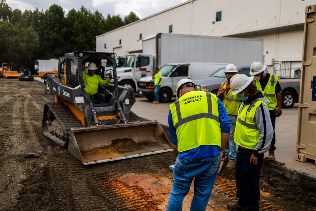 pave america employees on a full depth reclamation project